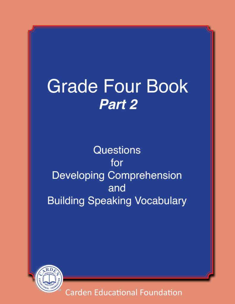 Grade Four Book Part 2 Questions for Developing Comprehension and