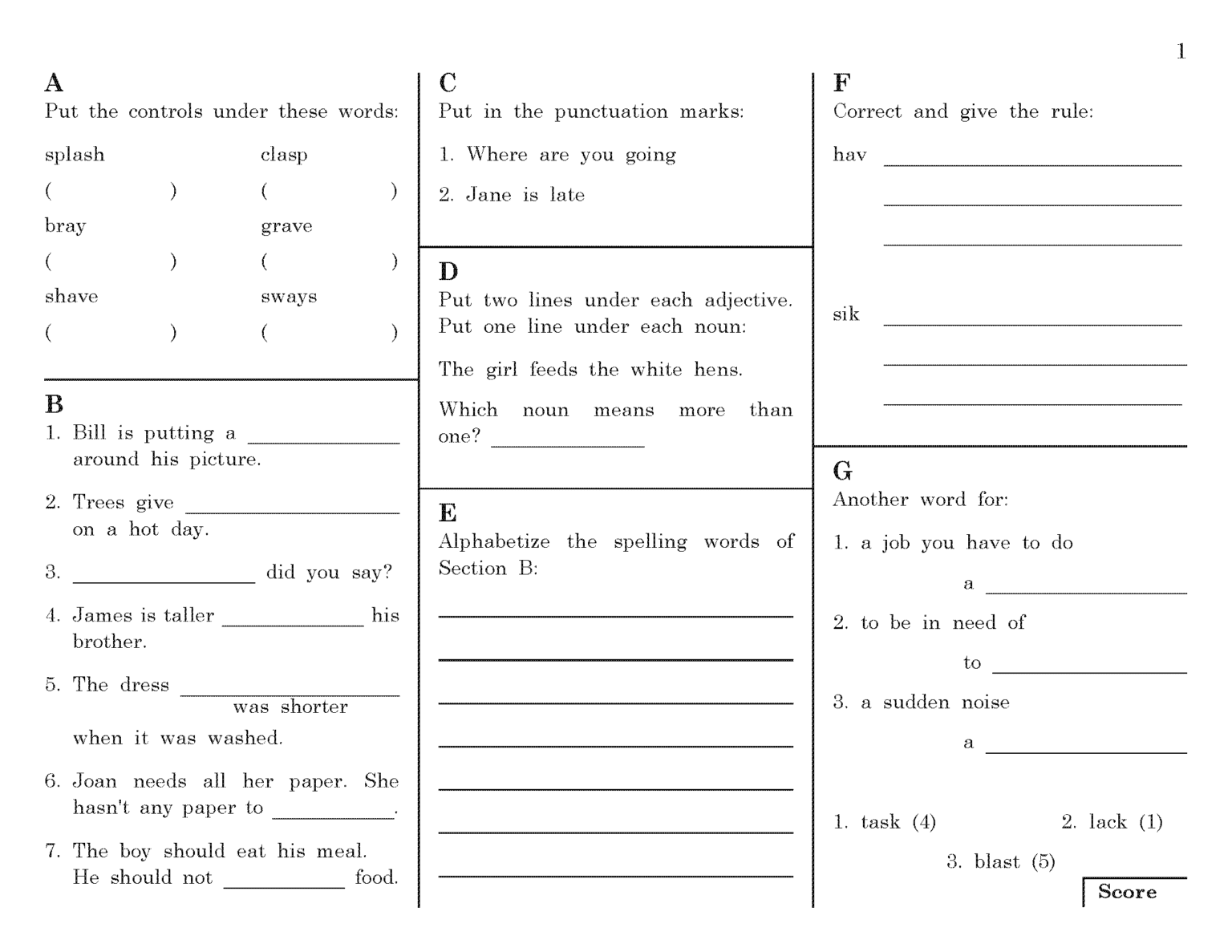 Spelling Workbook 3 - The Carden Educational Foundation