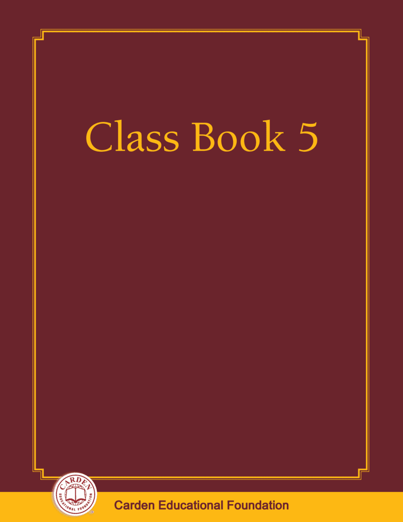Class Book 5 - The Carden Educational Foundation
